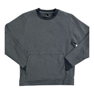 Prana Sweatshirt‎ Mens Small Gray Sweater Long Sleeve Crew Neck Outdoor Pockets